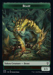 Satyr // Beast Double-Sided Token [Commander Legends: Battle for Baldur's Gate Tokens] - PokeCharles PokeStore