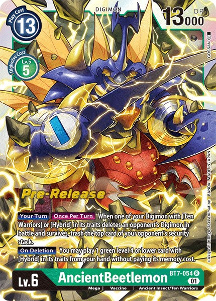 AncientBeetlemon [BT7-054] [Next Adventure Pre-Release Cards] - PokeCharles PokeStore
