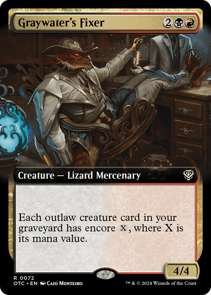 Graywater's Fixer (Extended Art) [Outlaws of Thunder Junction Commander] - PokeCharles PokeStore