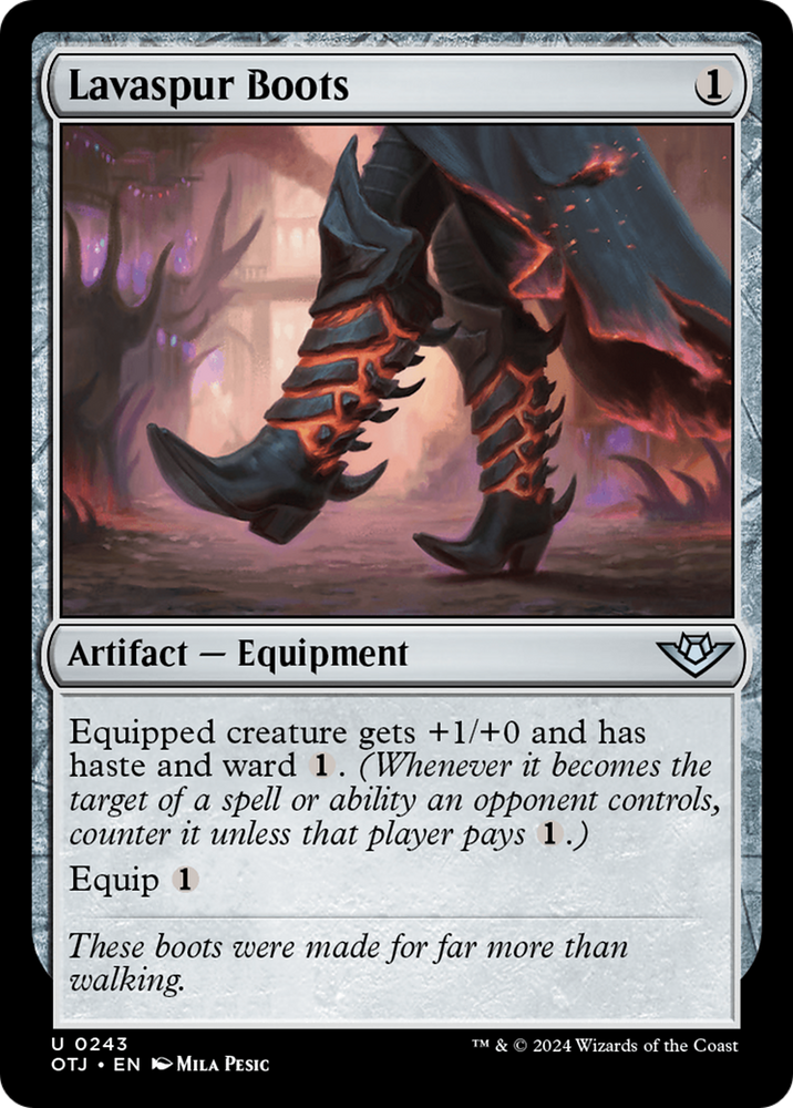 Lavaspur Boots [Outlaws of Thunder Junction] - PokeCharles PokeStore