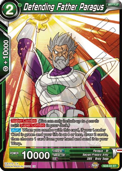 Defending Father Paragus (Reprint) (SD8-04) [Battle Evolution Booster] - PokeCharles PokeStore