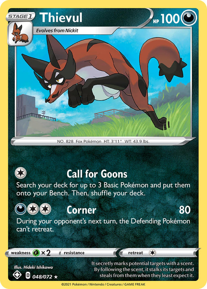 Thievul (048/072) [Sword & Shield: Shining Fates] - PokeCharles PokeStore