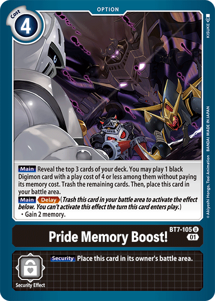 Pride Memory Boost! [BT7-105] [Next Adventure] - PokeCharles PokeStore