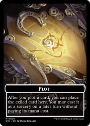 Human Warrior // Plot Double-Sided Token [Outlaws of Thunder Junction: Breaking News Tokens] - PokeCharles PokeStore