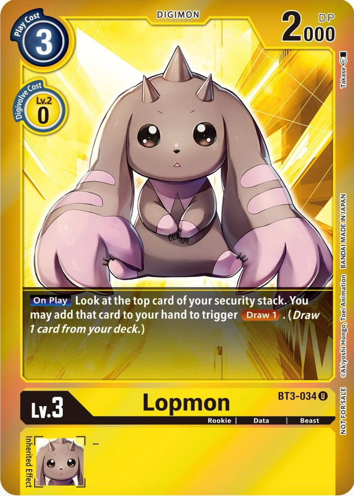 Lopmon [BT3-034] (Event Pack 4) [Release Special Booster Promos] - PokeCharles PokeStore