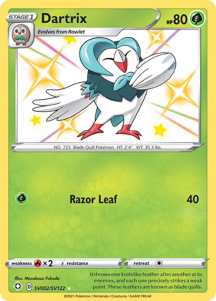 Dartrix (SV002/SV122) [Sword & Shield: Shining Fates] - PokeCharles PokeStore