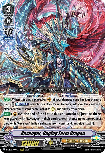 Revenger, Raging Form Dragon (D-VS02/008EN) [V Clan Collection Vol.2] - PokeCharles PokeStore