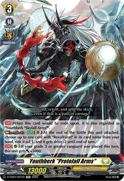 Youthberk "Protofall Arms" (D-TD03/001EN) [Raika Koshiba -Skyfall Executors-] - PokeCharles PokeStore