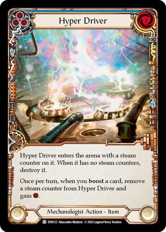 Hyper Driver (Blue) [DYN112] (Dynasty)  Cold Foil - PokeCharles PokeStore
