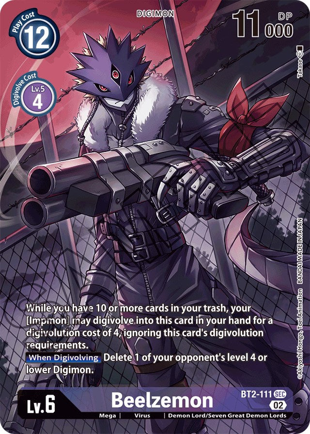 Beelzemon [BT2-111] (Alternate Art) [Starter Deck: Beelzemon Advanced Deck Set] - PokeCharles PokeStore