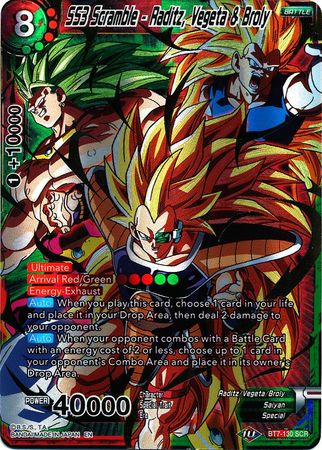 SS3 Scramble - Raditz, Vegeta & Broly (BT7-130) [Assault of the Saiyans] - PokeCharles PokeStore