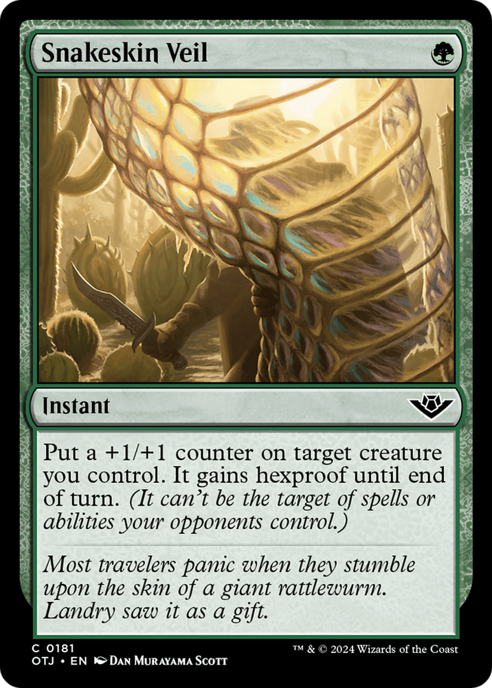 Snakeskin Veil [Outlaws of Thunder Junction] - PokeCharles PokeStore