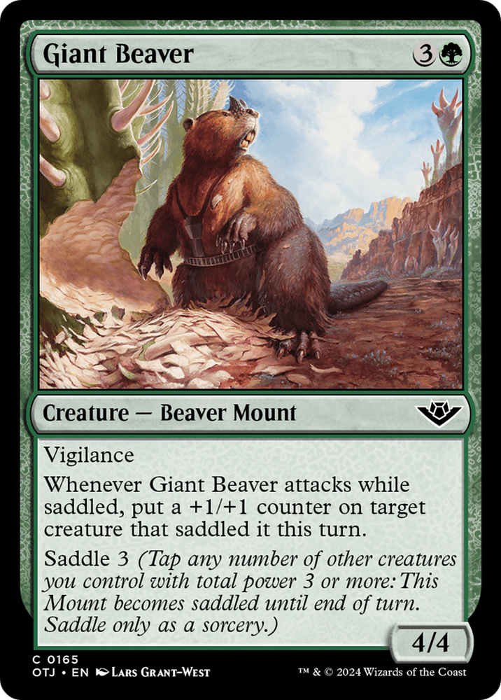 Giant Beaver [Outlaws of Thunder Junction] - PokeCharles PokeStore