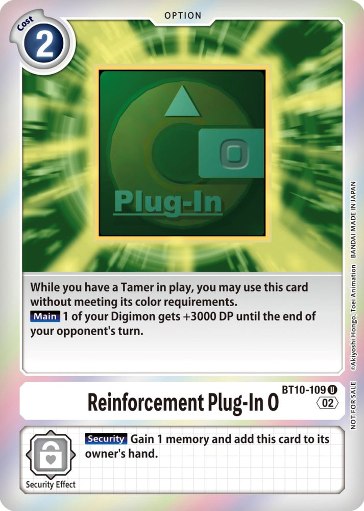 Reinforcement Plug-In 0 [BT10-109] (Event Pack 4) [Xros Encounter Promos] - PokeCharles PokeStore