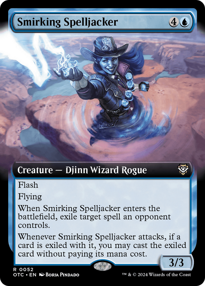 Smirking Spelljacker (Extended Art) [Outlaws of Thunder Junction Commander] - PokeCharles PokeStore