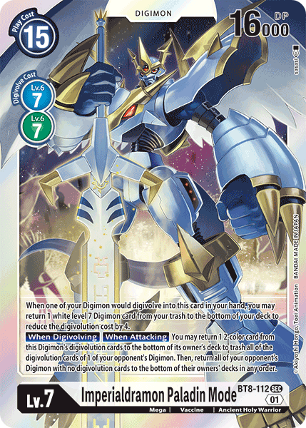 Imperialdramon: Paladin Mode [BT8-112] [New Awakening] - PokeCharles PokeStore