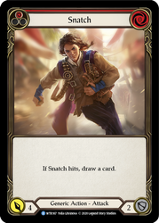 Snatch (Red) [U-WTR167] (Welcome to Rathe Unlimited)  Unlimited Rainbow Foil - PokeCharles PokeStore