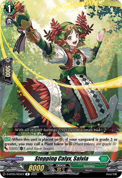 Stepping Calyx, Salvia (D-BT05/055EN) [Triumphant Return of the Brave Heroes] - PokeCharles PokeStore
