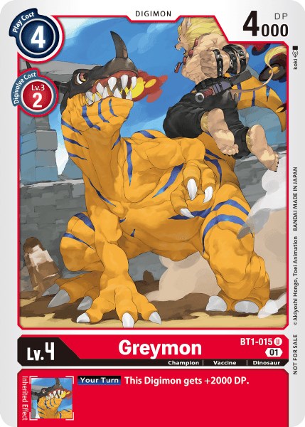 Greymon [BT1-015] (Tamer Party Vol. 3) [Release Special Booster Promos] - PokeCharles PokeStore