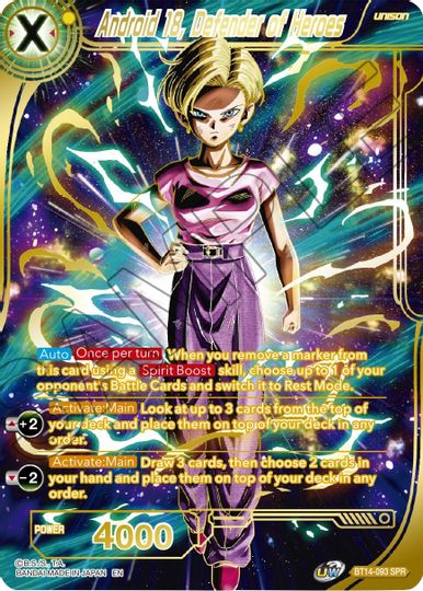 Android 18, Defender of Heroes (SPR) (BT14-093) [Cross Spirits] - PokeCharles PokeStore