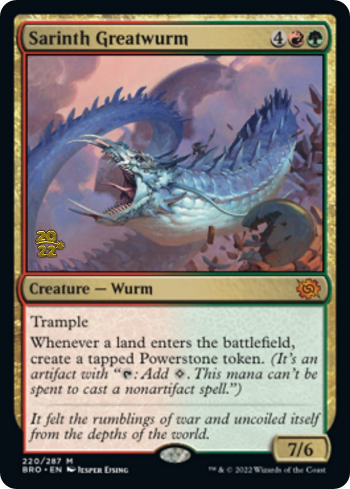 Sarinth Greatwurm [The Brothers' War Prerelease Promos] - PokeCharles PokeStore