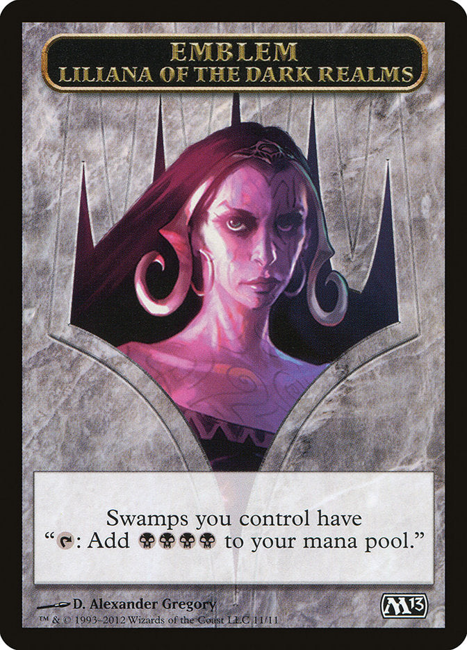 Liliana of the Dark Realms Emblem [Magic 2013 Tokens] - PokeCharles PokeStore