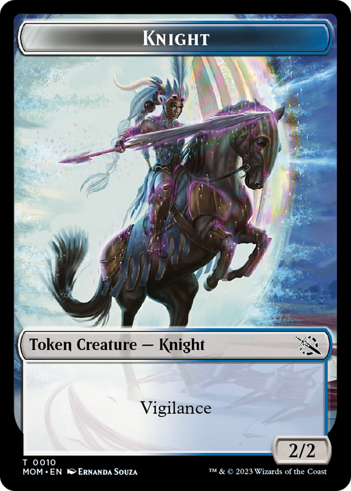 Elemental (2) // Knight Double-Sided Token [March of the Machine Tokens] - PokeCharles PokeStore