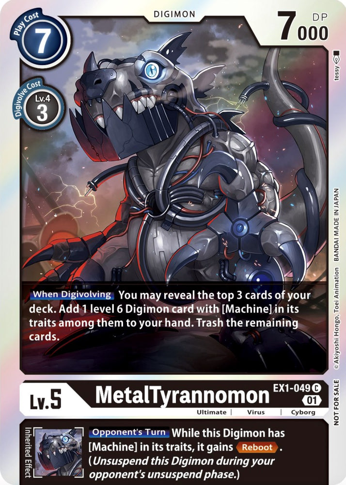 MetalTyrannomon [EX1-049] (Premium Deck Set Lucky Pack) [Classic Collection Promos] - PokeCharles PokeStore