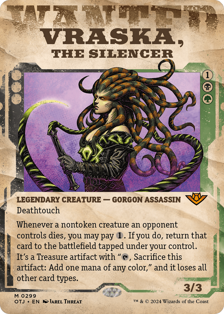 Vraska, the Silencer (Showcase) [Outlaws of Thunder Junction] - PokeCharles PokeStore