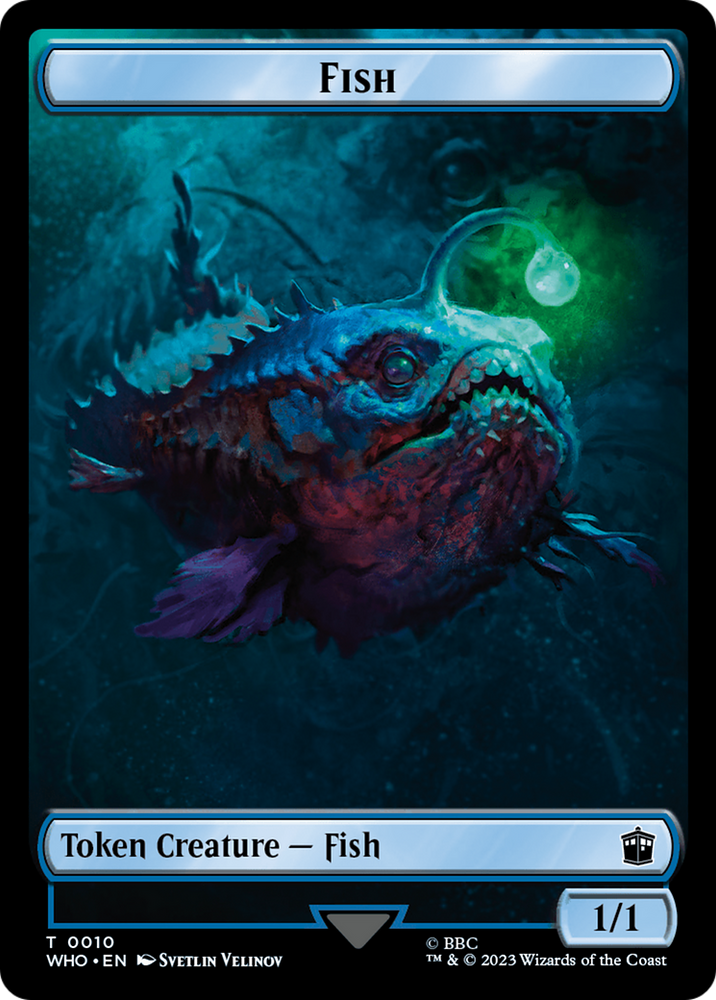 Fish // Clue (0021) Double-Sided Token [Doctor Who Tokens] - PokeCharles PokeStore