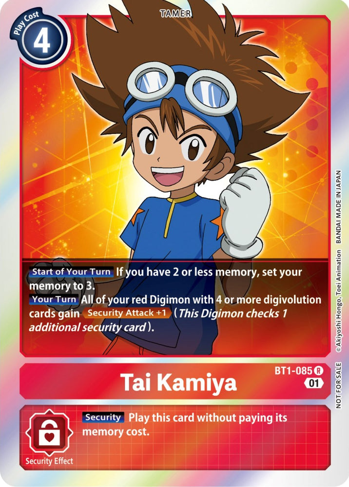 Tai Kamiya [BT1-085] (ST-11 Special Entry Pack) [Release Special Booster Promos] - PokeCharles PokeStore