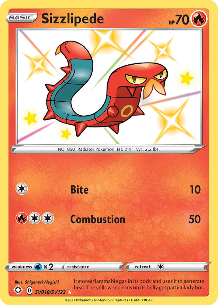 Sizzlipede (SV018/SV122) [Sword & Shield: Shining Fates] - PokeCharles PokeStore