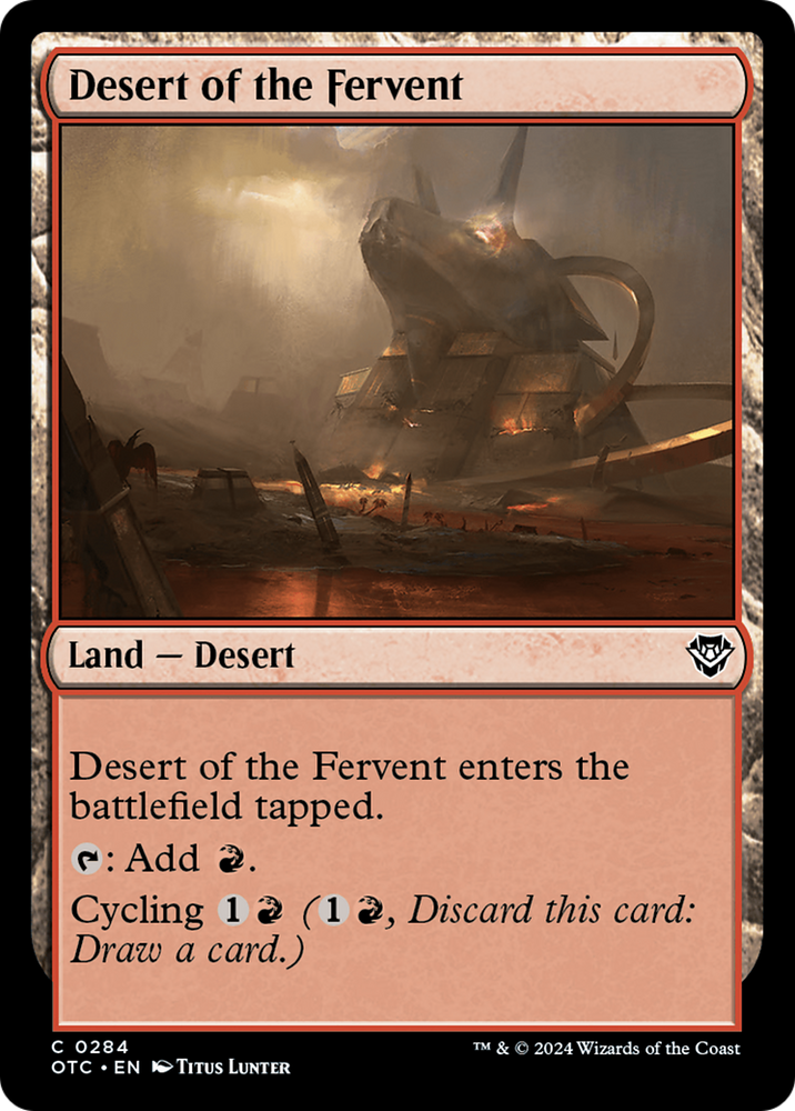 Desert of the Fervent [Outlaws of Thunder Junction Commander] - PokeCharles PokeStore