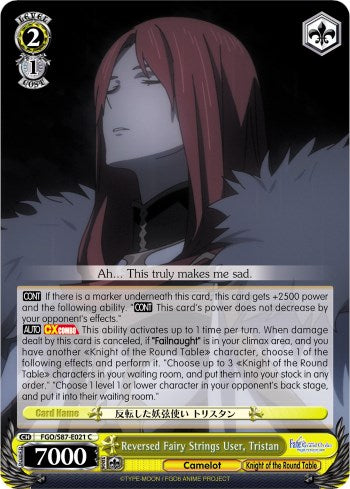 Reversed Fairy Strings User, Tristan (FGO/S87-E021 C) [Fate/Grand Order THE MOVIE Divine Realm of the Round Table: Camelot] - PokeCharles PokeStore