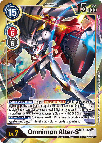 Omnimon Alter-S [BT3-112] (Alternate Art) [Release Special Booster Ver.1.5] - PokeCharles PokeStore