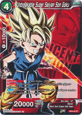 Unbreakable Super Saiyan Son Goku (SD2-03) [Magnificent Collection Fusion Hero] - PokeCharles PokeStore