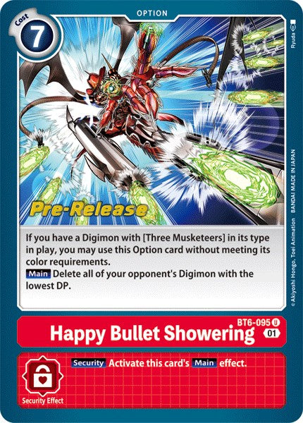 Happy Bullet Showering [BT6-095] [Double Diamond Pre-Release Cards] - PokeCharles PokeStore