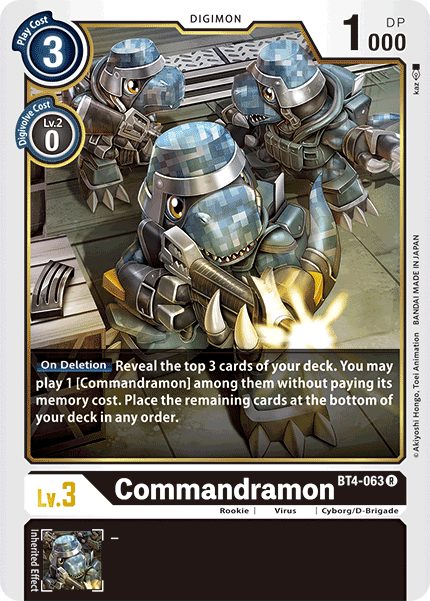 Commandramon [BT4-063] [Great Legend] - PokeCharles PokeStore