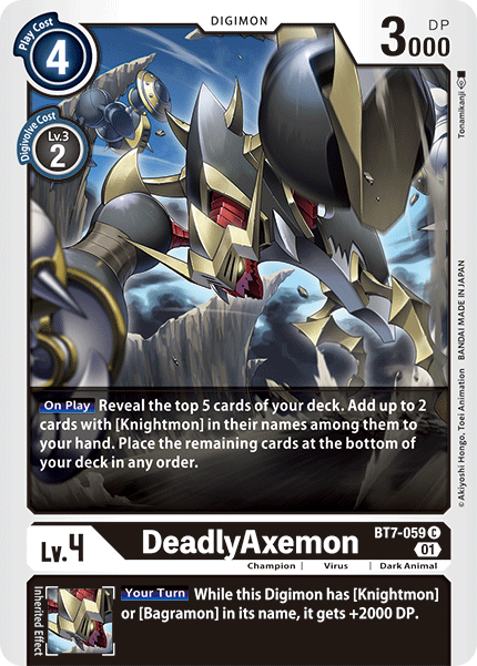 DeadlyAxemon [BT7-059] [Next Adventure] - PokeCharles PokeStore