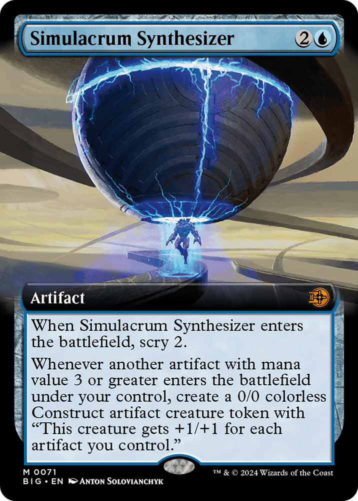 Simulacrum Synthesizer (Extended Art) [Outlaws of Thunder Junction: The Big Score] - PokeCharles PokeStore