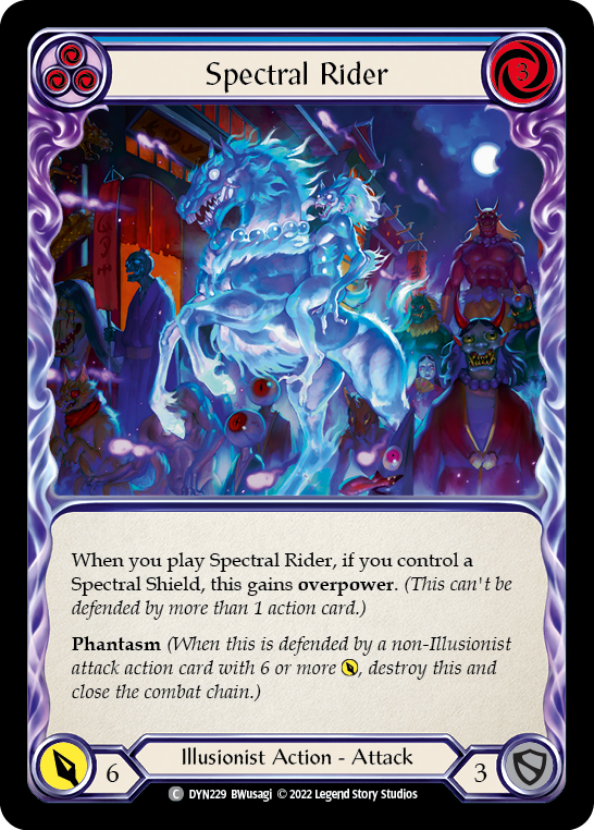 Spectral Rider (Blue) [DYN229] (Dynasty) - PokeCharles PokeStore