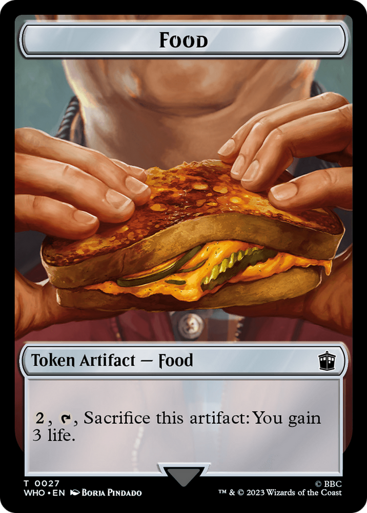 Human Noble // Food (0027) Double-Sided Token [Doctor Who Tokens] - PokeCharles PokeStore