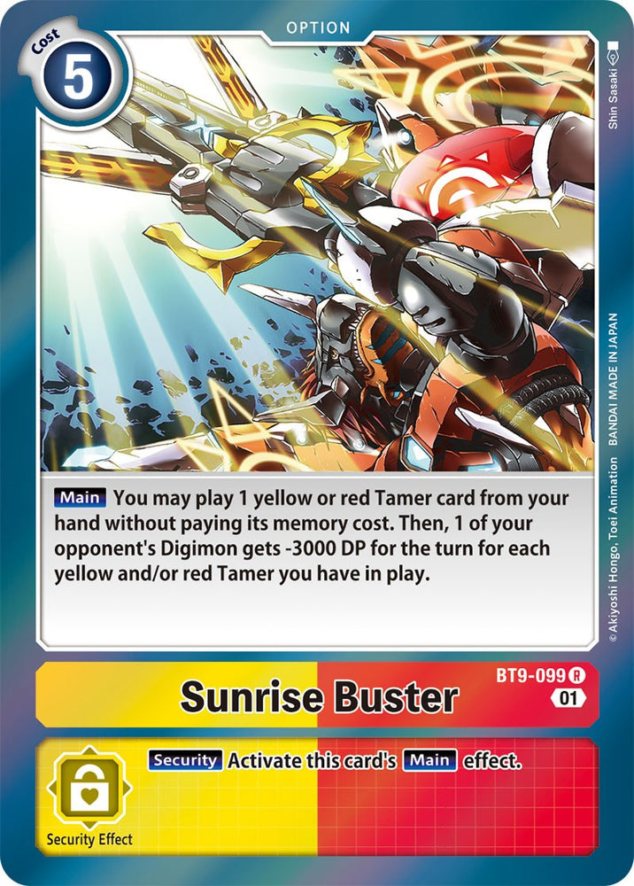Sunrise Buster [BT9-099] [X Record] - PokeCharles PokeStore