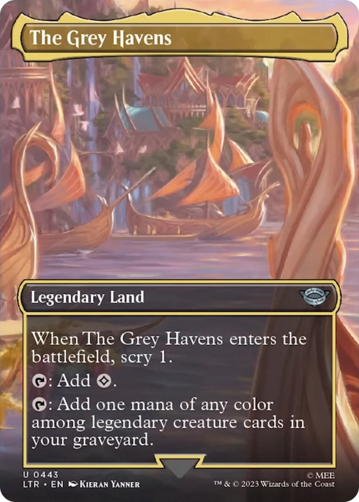 The Grey Havens (Borderless Alternate Art) [The Lord of the Rings: Tales of Middle-Earth] - PokeCharles PokeStore