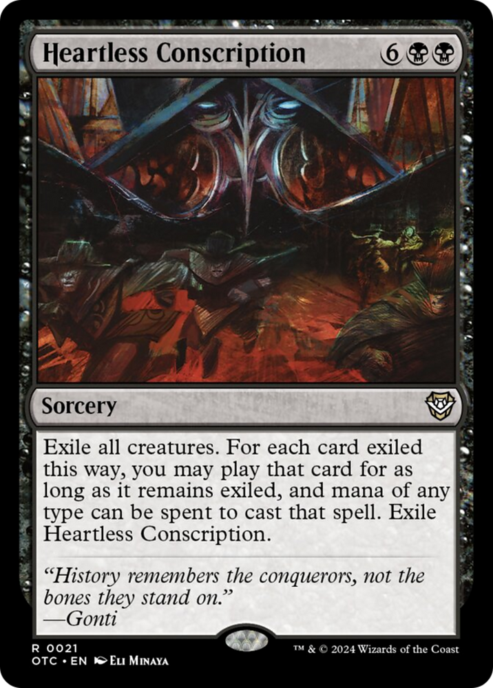 Heartless Conscription [Outlaws of Thunder Junction Commander] - PokeCharles PokeStore