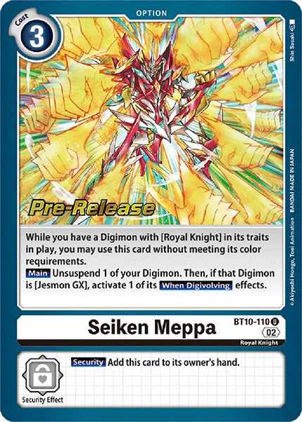 Seiken Meppa [BT10-110] [Xros Encounter Pre-Release Cards] - PokeCharles PokeStore