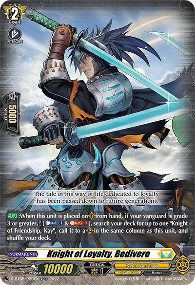 Knight of Loyalty, Bedivere (D-BT05/030EN) [Triumphant Return of the Brave Heroes] - PokeCharles PokeStore