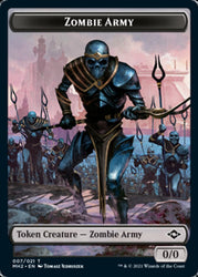 Treasure (21) // Zombie Army Double-Sided Token [Modern Horizons 2 Tokens] - PokeCharles PokeStore