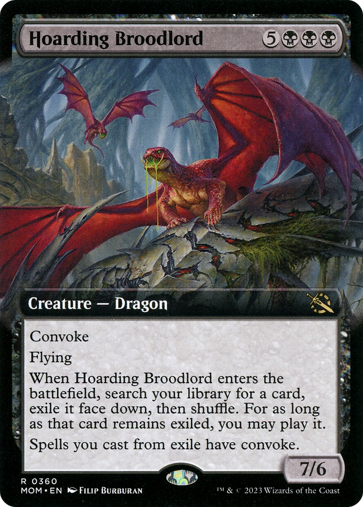 Hoarding Broodlord (Extended Art) [March of the Machine] - PokeCharles PokeStore