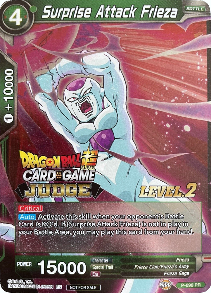 Surprise Attack Frieza (Level 2) (P-090) [Judge Promotion Cards] - PokeCharles PokeStore